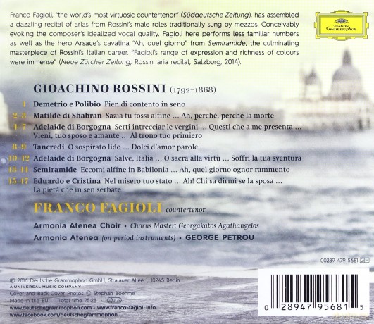 Franco Fagioli: Rossini [CD]