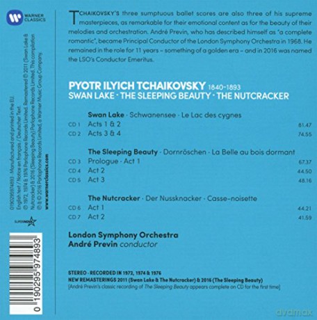 Andre Previn: Tchaikovsky: The Ballets (Swan Lake, Nutcracker, Sleeping Beauty) [7CD]