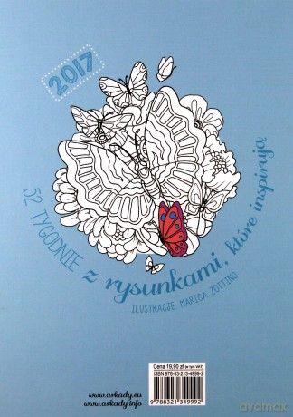 52 tygodnie z rysunkami które inspirują. Notes do kolorowania - Marica Zottino (twarda) [KSIĄŻKA]