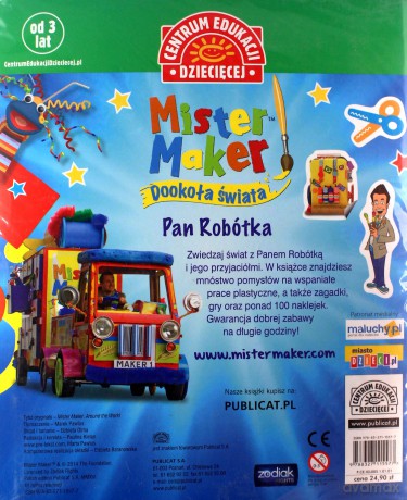 Dookoła świata. Książka z niespodziankami Mister Maker. Pan Robótka [KSIĄŻKA]