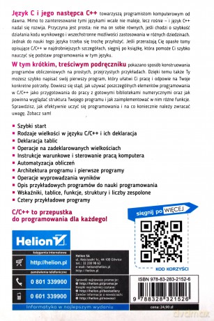 Język C/C++ i obliczenia numeryczne. Krótkie wprowadzenie - Michał Matlak [KSIĄŻKA]
