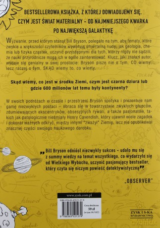 Krótka historia prawie wszystkiego - Bill Bryson (twarda) [KSIĄŻKA]