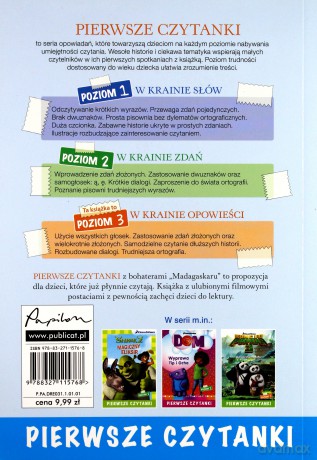 Madagaskar. Ucieczka z ZOO. Pierwsze czytanki. Poziom 3 [KSIĄŻKA]