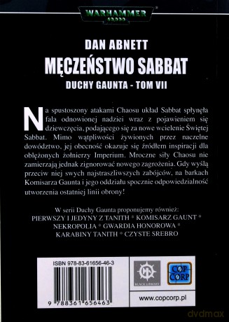 Męczeństwo Sabbat. Duchy Gaunta (Tom 7) - Dan Abnett [KSIĄŻKA]