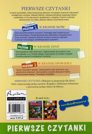 Reksio. Zabawy Reksia. Pierwsze czytanki. Poziom 1 [KSIĄŻKA]