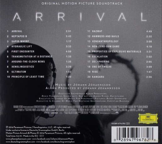 Arrival soundtrack (Nowy Początek) (Jóhann Jóhannsson) [CD]
