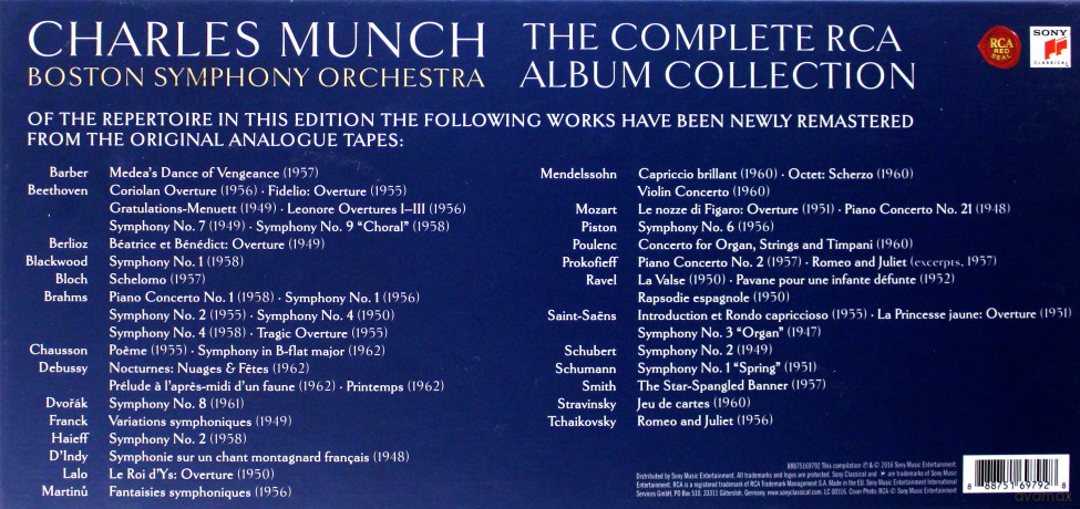 Charles Munch: Charles Munch - The Complete RCA Album Collection [BOX] [86CD]