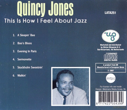 Quincy Jones: This Is How I Feel About Jazz [CD]
