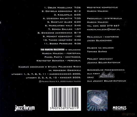 Małecki Marcin Trio: Odyseja Kosmiczna [CD]