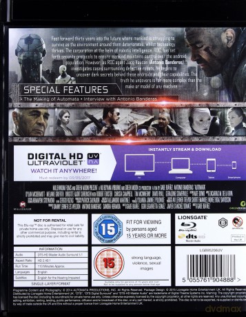 Automata Blu-Ray]