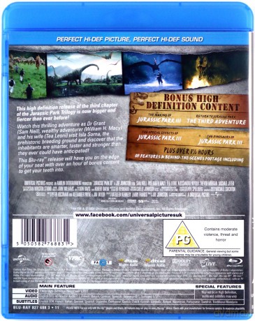 Jurassic Park III [Blu-Ray]