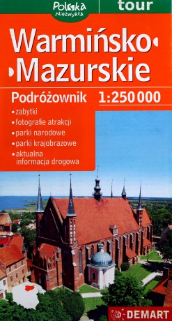 Warmińsko-mazurskie (podróżownik) - mapa turystyczna