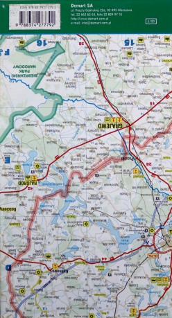 Warmińsko-mazurskie (podróżownik) - mapa turystyczna