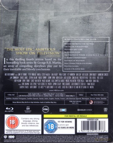 Gra o Tron Sezon 4 (Limited Edition) (steelbook) [4xBlu-Ray]