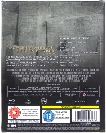 Gra o Tron Sezon 4 (Limited Edition) (steelbook) [4xBlu-Ray]