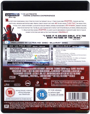 Deadpool [Blu-Ray 4K]+[Blu-Ray]