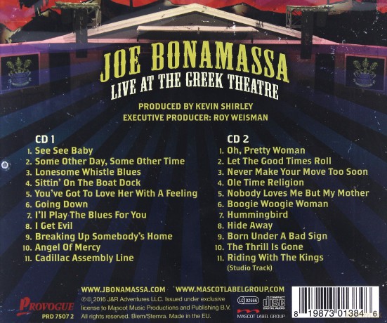 Joe Bonamassa: Live At The Greek Theatre [2CD]