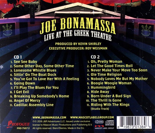 Joe Bonamassa: Live At The Greek Theatre [2CD]