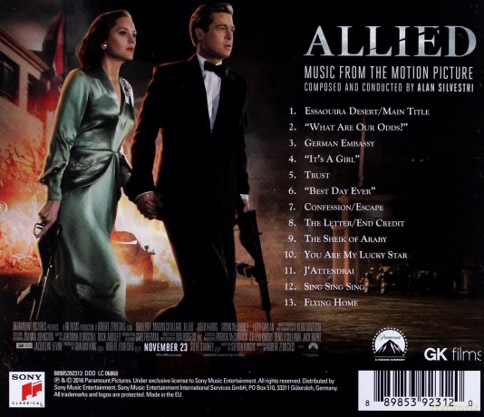 Allied (Sprzymierzeni) soundtrack [CD]