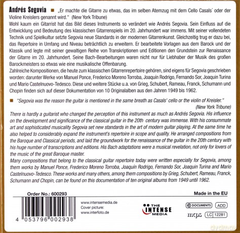 Andres Segovia: Segovia - Originals Albums [10CD]