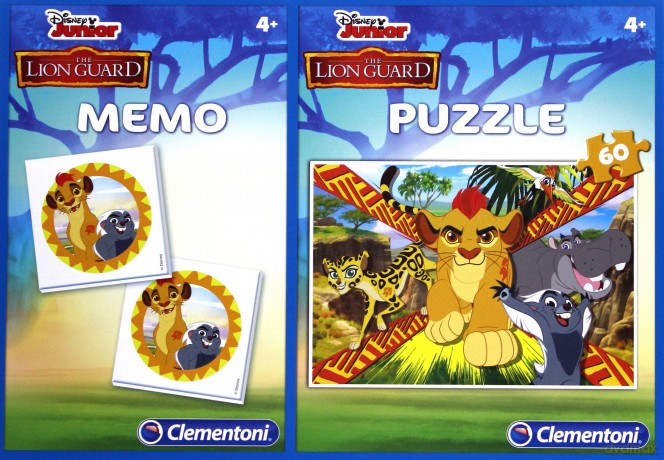 CLEMENTONI 60 el. Memo Król Lew - Lwia Straż [PUZZLE]