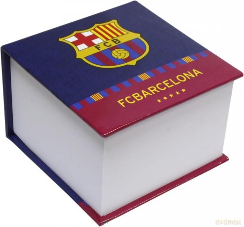 Bloczek notesowy 9x9cm FC Barcelona