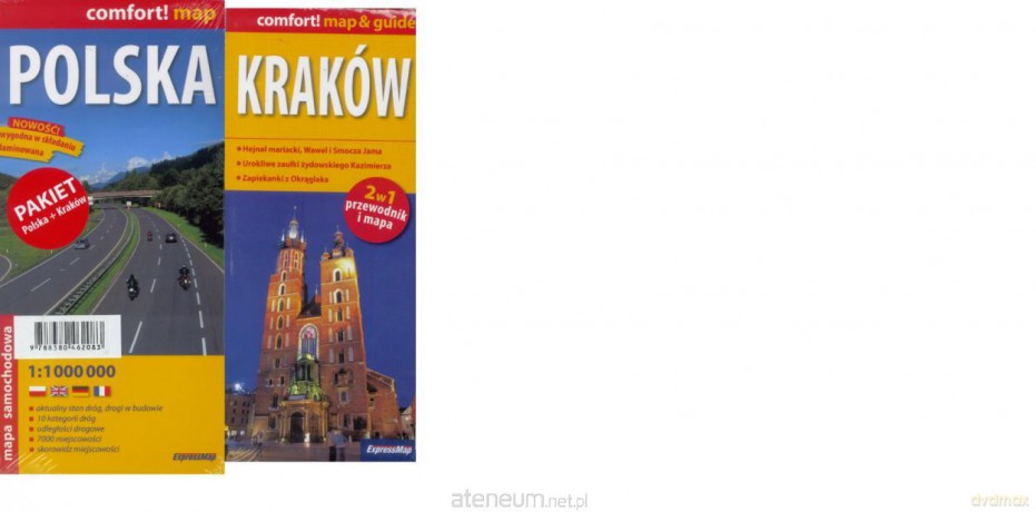 Comfort!map Polska + Comfort!map&guide Kraków 2 w 1