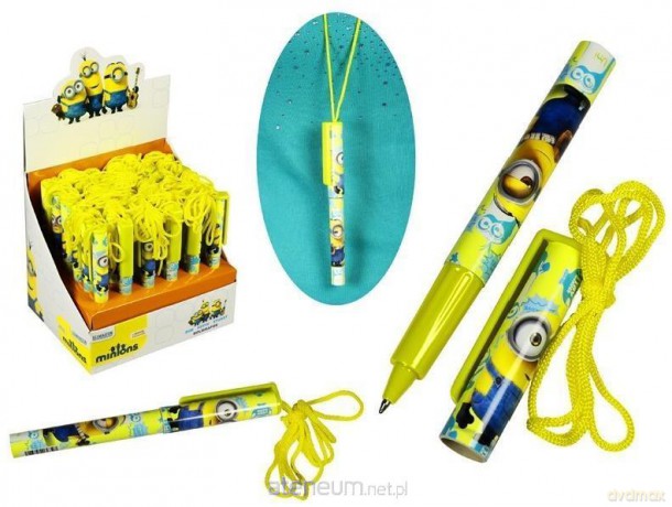Długopis ze sznurkiem Minionki (36 szt)