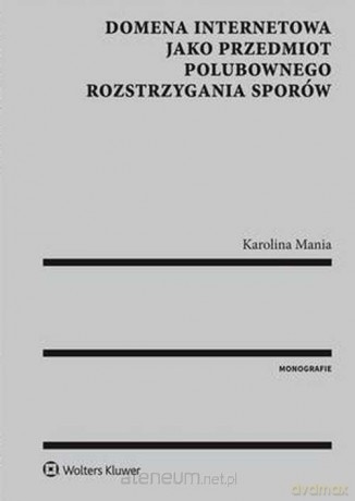 Domena internetowa jako przedmiot polubownego - Karolina Mania [KSIĄŻKA]