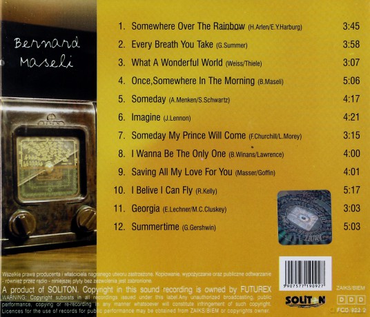 Maseli Bernard: Wonderful Jazz Cafe [CD]