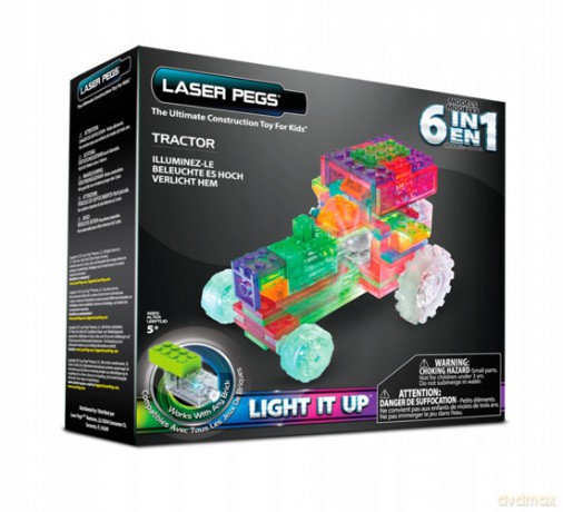 Klocki laser pegs 6 w 1 Tractor [KLOCKI]
