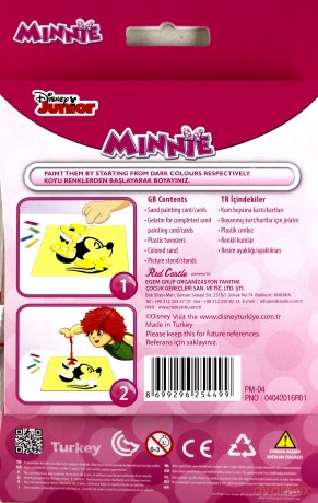DUMEL Kolorowy piasek, mały zestaw - Minnie