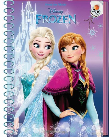 Kołonotatnik A6 na gumkę Frozen