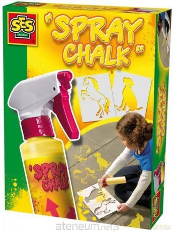 Kreda w Spray'u z szablonami - żółta