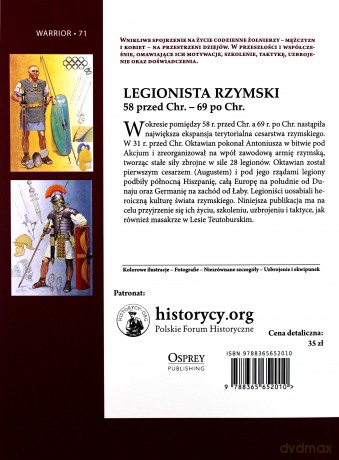 Legionista rzymski. 58r. przed Chrystusem - 69r. po Chrystusie - Ross Cowan [KSIĄŻKA]