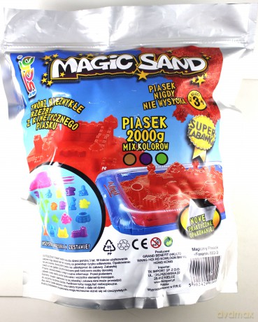 Magic Sand - Zestaw z piaskownicą i foremkami