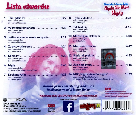 Dominika i Janusz Żyłka: Nigdy Nie Mów Nigdy [CD]