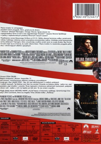 Tom Cruise BOX: Wojna Światów + Zakładnik [BOX] [2DVD]