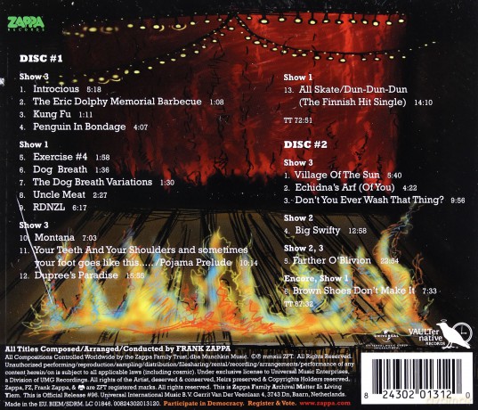 Frank Zappa: Road Tapes [2CD]