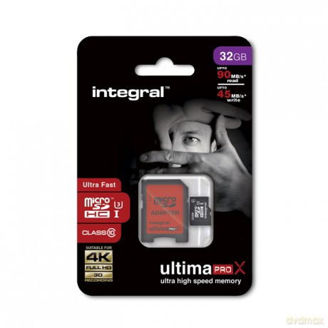 Karta pamięci Integral Micro 32GB 90/45 U1 4K