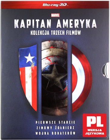 Kapitan Ameryka Trylogia [3xBlu-Ray 3D]+[3xBlu-Ray]