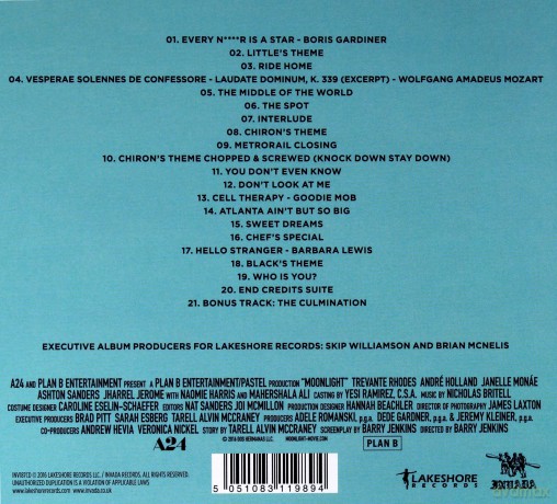Moonlight soundtrack (Nicholas Britell) (digipack) [CD]