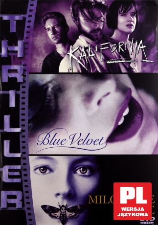 Pakiet Thrillery: Milczenie owiec / Blue Velvet / Kalifornia [3DVD]