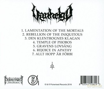Vanhelgd: Temple Of Phobos [CD]
