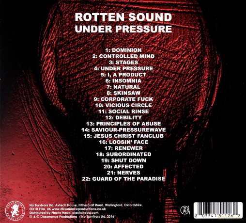 Rotten Sound: Under Pressure (digipack) [CD]