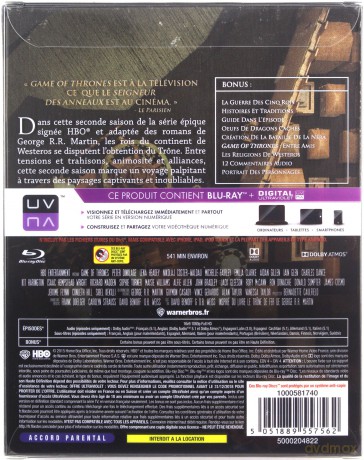 Game of Thrones Season 2 (steelbook) [5xBlu-Ray]