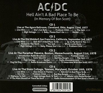 AC/DC: Hell Ain't A Bad Place To Be In Memory Of Bon Scott [4CD]