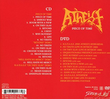 Atheist: Piece of Time (Deluxe Edition) [CD] [DVD]