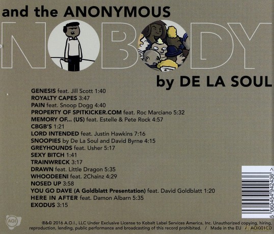 De La Soul: And The Anonymous Nobody [CD]