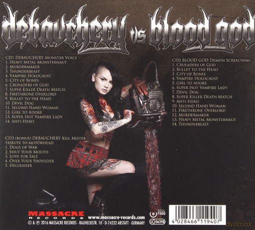 Debauchery vs Blood God: Thunderbeast (Limited Edition) [3CD]